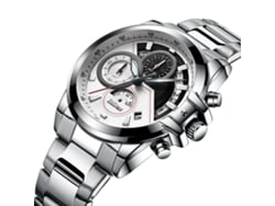 Reloj Multifuncional De Seis Manecillas Para Hombre, Elegante, De Acero Inoxidable (plateado)