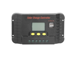 Controlador Solar Con Lcd Y Carga Usb 12/24v Regulador De Carga 20a