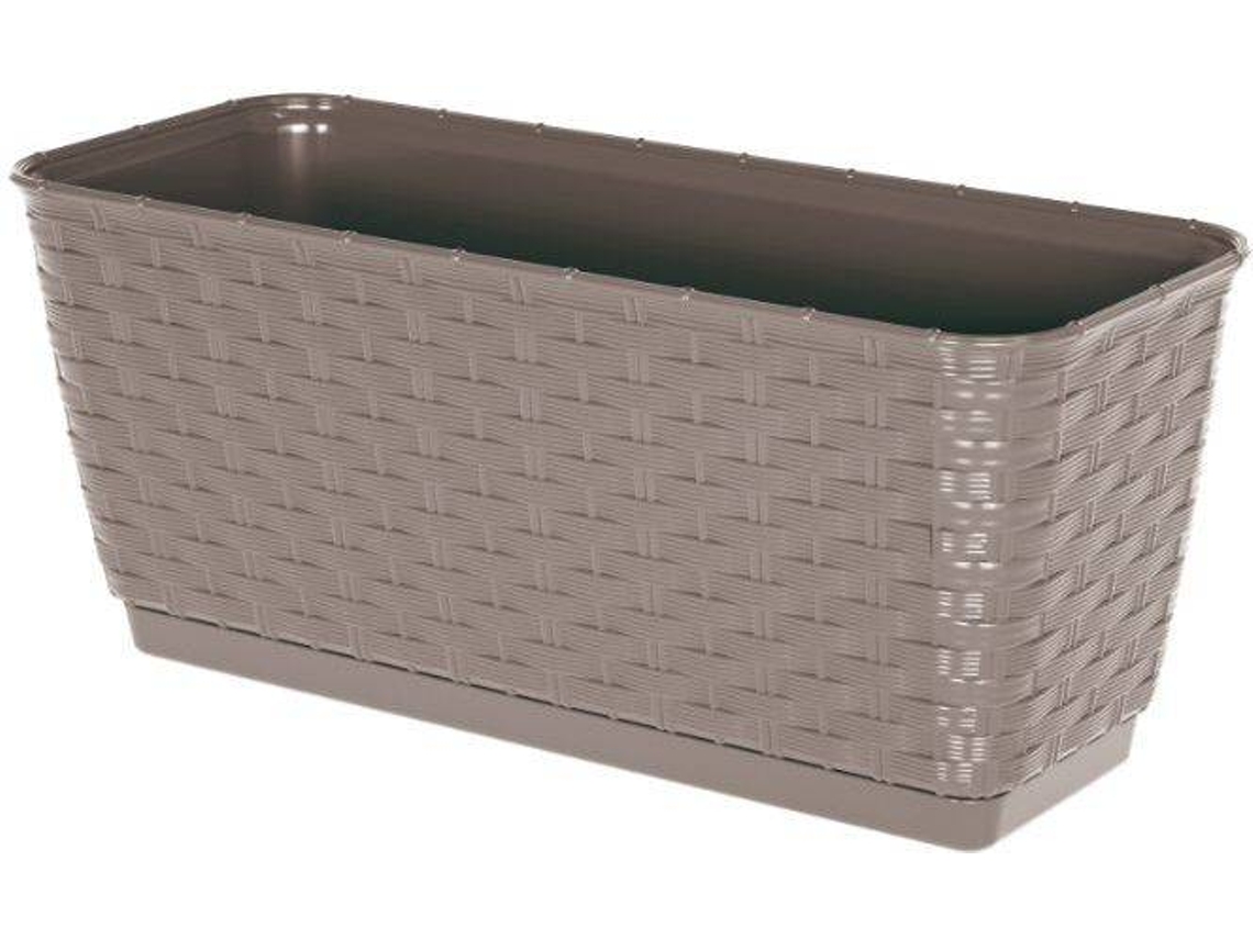 Maceta PROSPERPLAST Ratolla Case P (Beis - 29.3 x 11.9 x 12.6 cm)