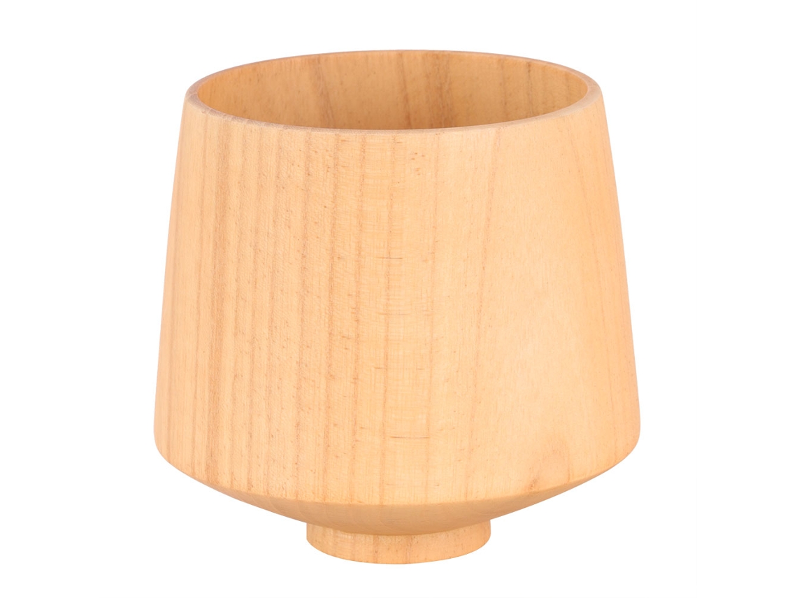 Vaso de madera de azufaifo de alta calidad, seguro y sencillo para agua, té, cerveza, vino y zumos.