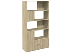 Estantería exclusiva de madera de roble Sonoma Maison, 100 x 36 x 189 cm