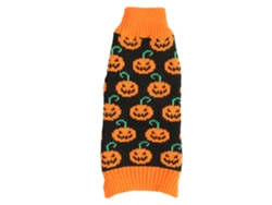 Kkpm-suéter De Halloween Para Perros Con Calabazas Y Caritas Felices Ropa De Invierno Mascota Suministros De Halloween