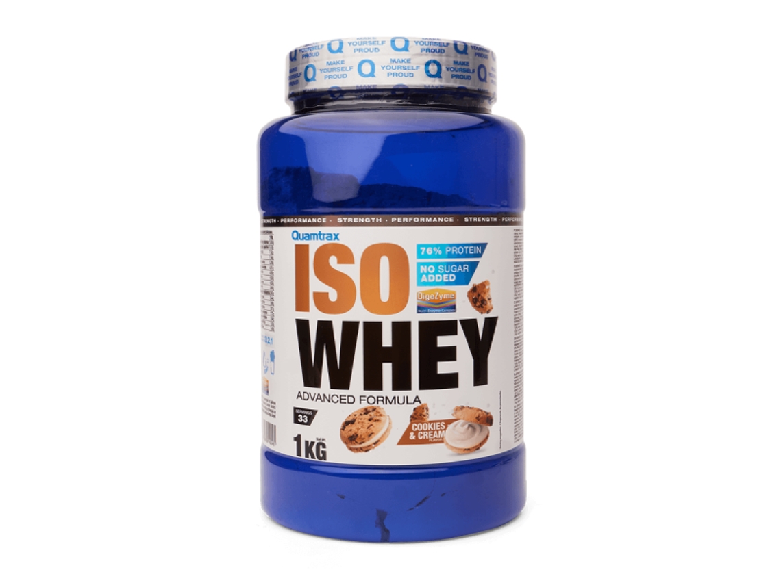 Isowhey - 1kg Cookies Cream Quamtrax