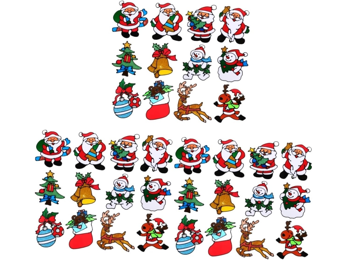 Pegatinas Para Árbol De Navidad. Hechas De Pvc, Inodoras, Inofensivas, Seguras Y Utilizables, Ventana...