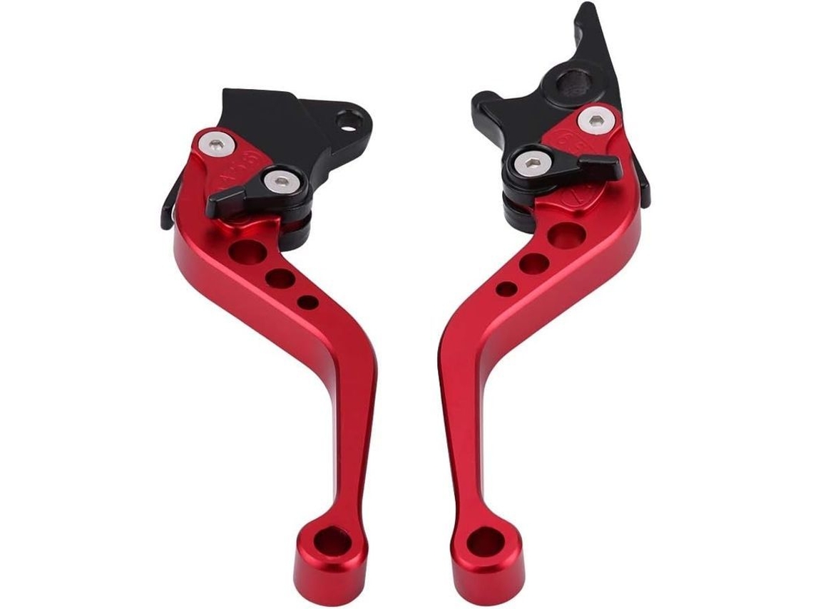 Maneta De Freno Universal Para Motocicleta En Aluminio Cnc De 22 Mm (7/8 Pulgadas) (roja)