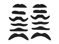 Juego De 12 Bigotes Postizos Autoadhesivos De Estilos Surtidos Para Fiestas De Disfraces O Cumpleaños.