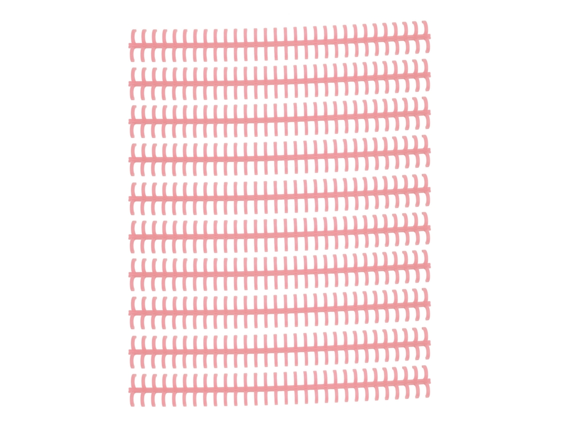 10 Gomos Encadernação 30 Buracos 10mm Plástico Pp Resistente Rosa Rouge Estudante Escritório | S/MARCA