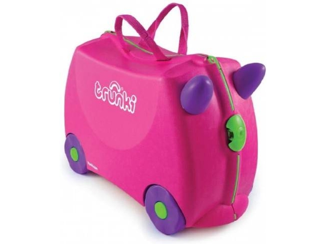Maleta de Viaje Infantil TRUNKI Andador para Niño Rosa (32x46x20cm)