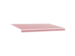 Maison Exclusive - Toldo Retráctil Manual Red And White 500 X 350 Cm Tela