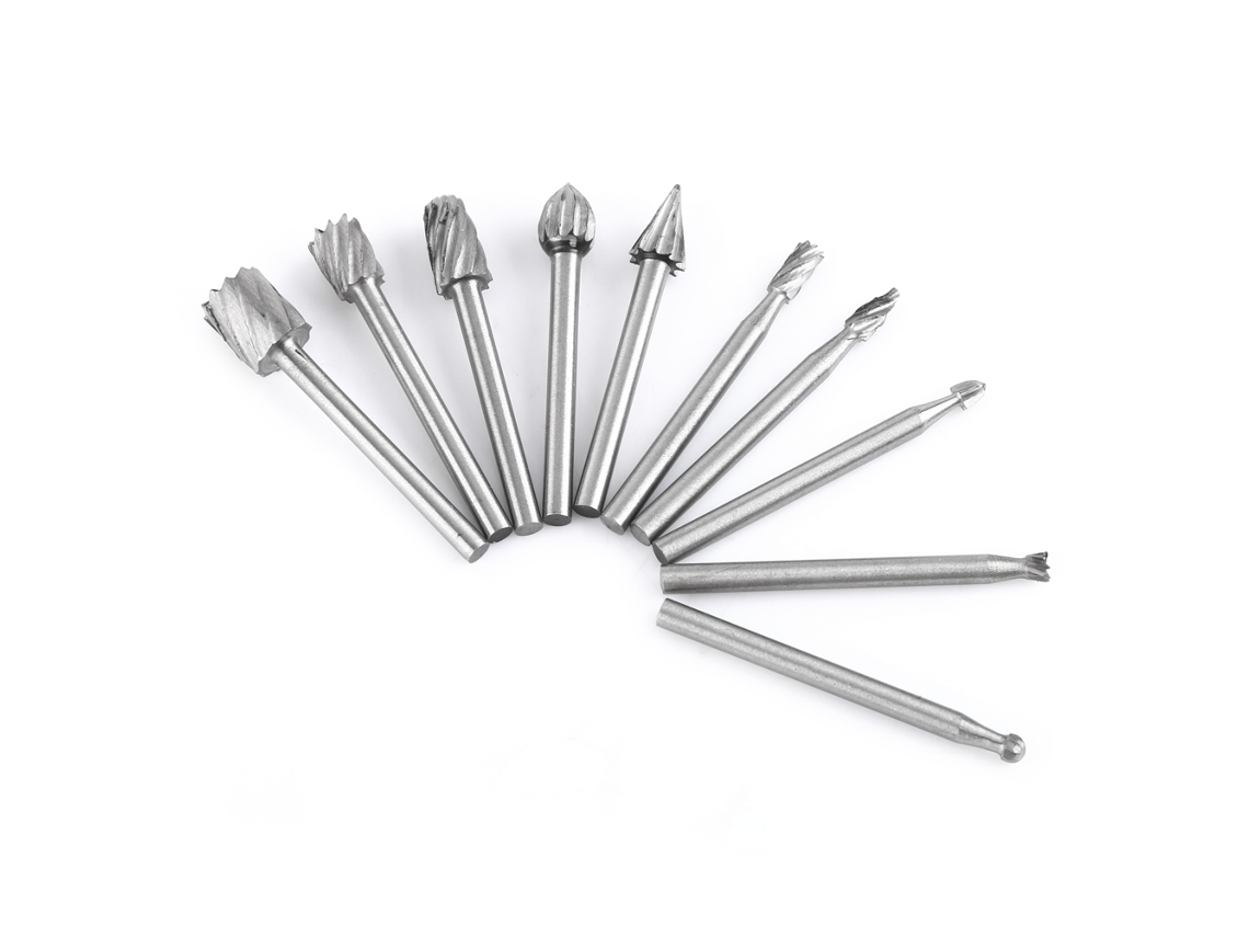 Juego De 10 Brocas Rotativas Hss Para Carpintería, Punta De 1/8 De Pulgada, Herramienta De Grabado.