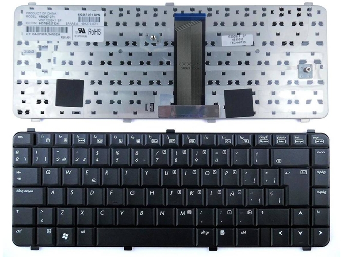 Teclado para Portátil HP 490267-071 491274-031 6037B0027103 6037B0027126 Nsk-H5R0U 9J.N8682.R0S V061