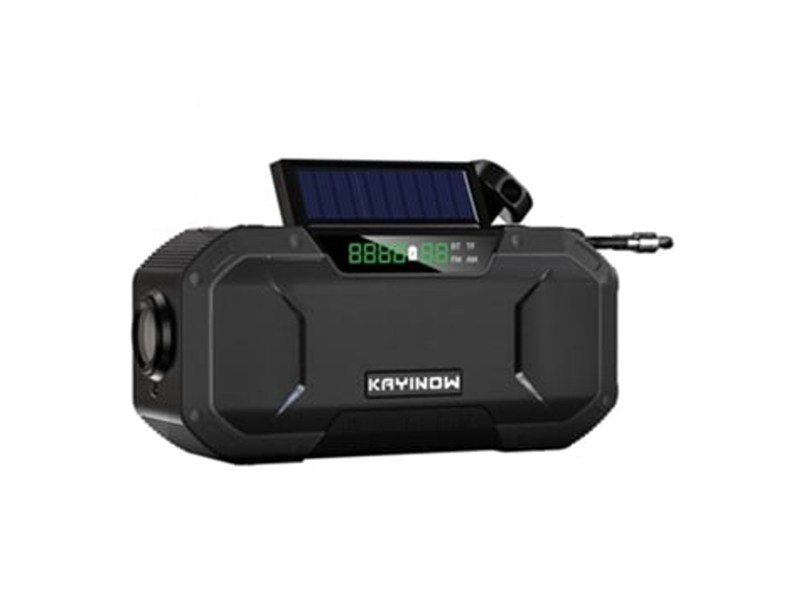 Nödradio Handvev Solcellsladning 5000mah Powerbank Panoona (fq)