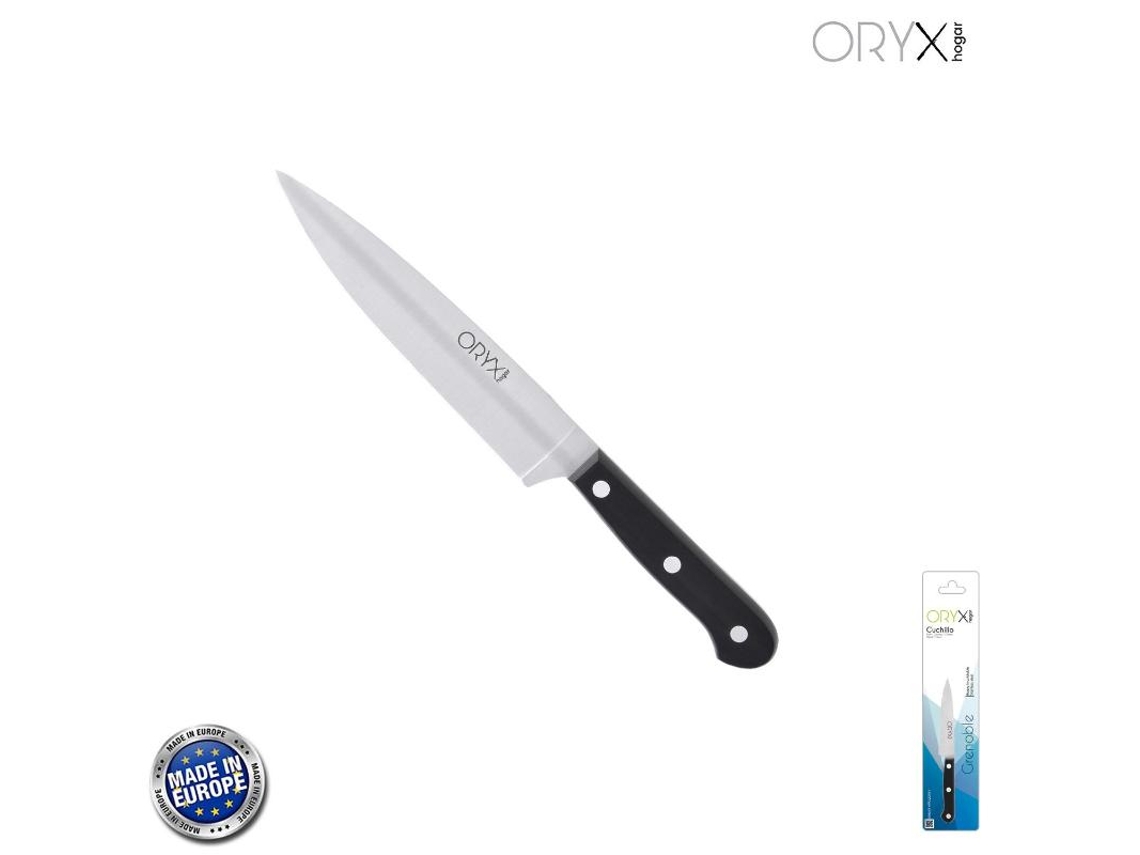 Cuchillo de Cocina Grenoble Verduras Hoja Acero Inoxidable 15 cm Negro ORYX