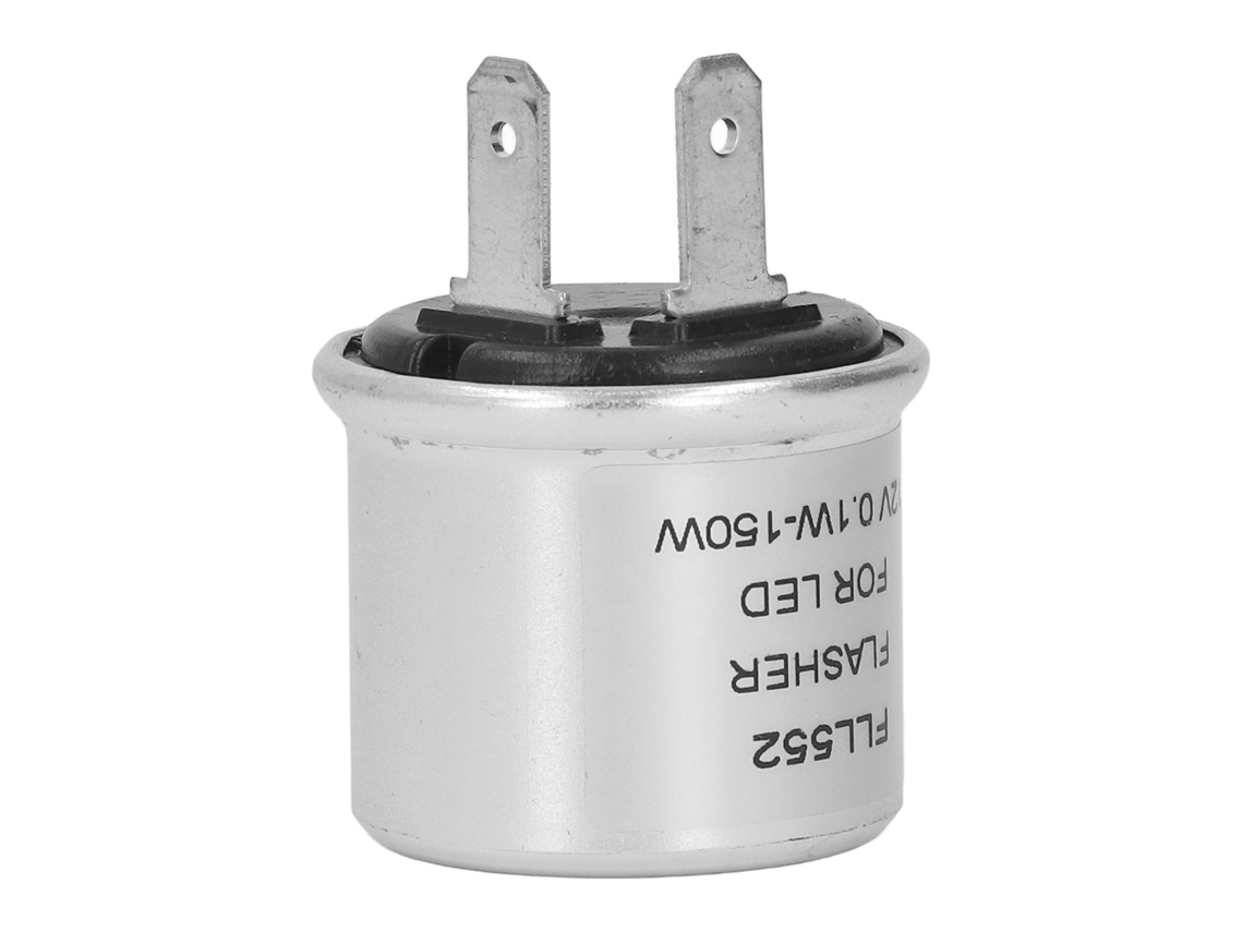 Relé Intermitente Led Con Carcasa De Aluminio, 2 Pines, Bajo Consumo De Energía, 12 V Para Señalización.