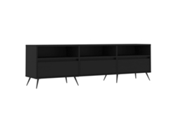 Mueble De Tv VIDAXL Negro Madera contrachapada (150x30x44,5 cm )