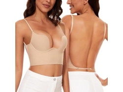 2026-sujetador Sin Costuras Para Mujer Con Espalda Profunda U, Versátil Y Ajustable, Ideal Para Vestidos Sin Espalda Y Cortes Bajos