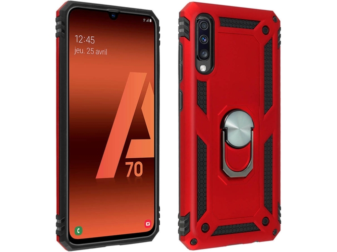 Carcasa Samsung Galaxy A70 AVIZAR Anillo Rojo