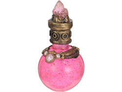 Botella Decorativa De Resina Rosa Con Forma De Luna
