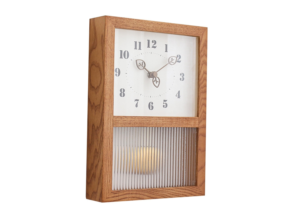 2026-reloj De Pared Retro Japonés De Madera De Nogal Con Péndulo Rectangular Pequeño Decorativo Para Sala Cocina Oficina