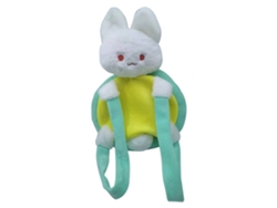 Mochila de peluche con forma de conejo tortuga y lindos detalles de animales de dibujos animados para niñas.