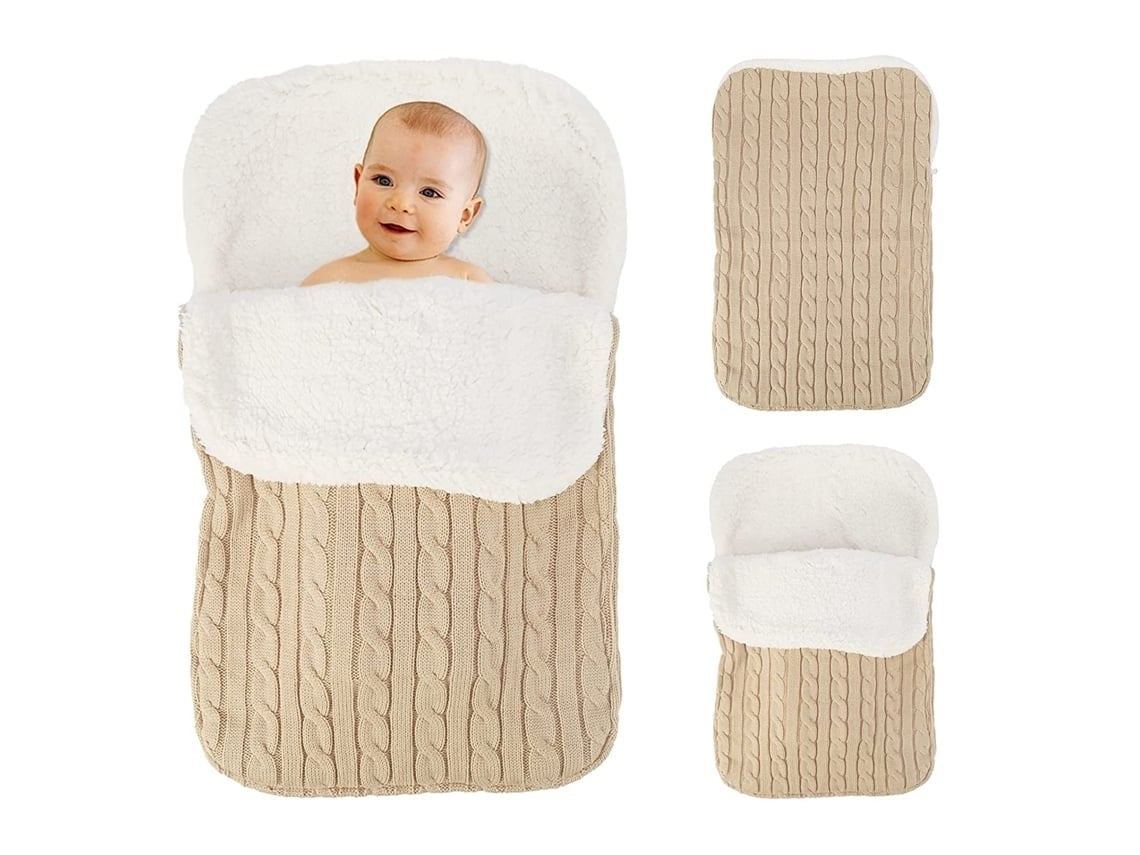 Manta De Punto Gruesa Y Cálida Con Forro Polar, Ideal Para Bebés Y Niños Pequeños, Perfecta Para El Desarrollo Infantil.