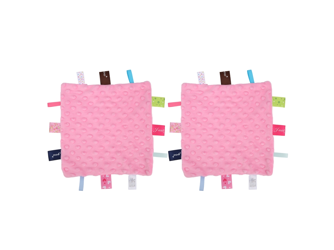2 Mantas De Seguridad Suaves Para Bebé, Toalla Suave, Soporte De Felpa, Color Rosa.