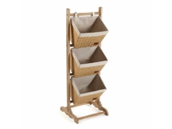 Cómoda VERSA (Marrón - Algodón - 35 x 35 x 102 cm)