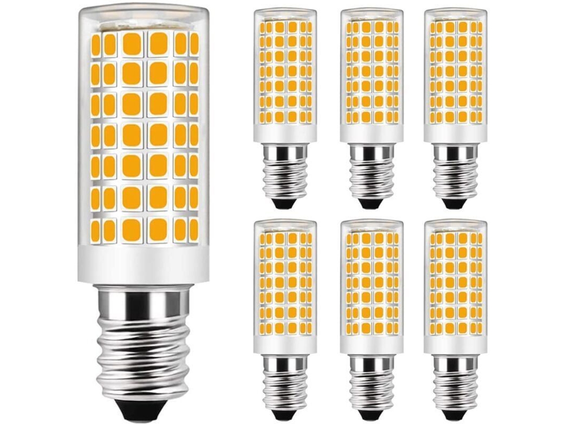 Paquete De 6 Bombillas Led E14 De 9 W, Equivalentes A Halógenas De 75 W - Blanco Cálido 3000 K - No Regulables - Ca 220-240 V