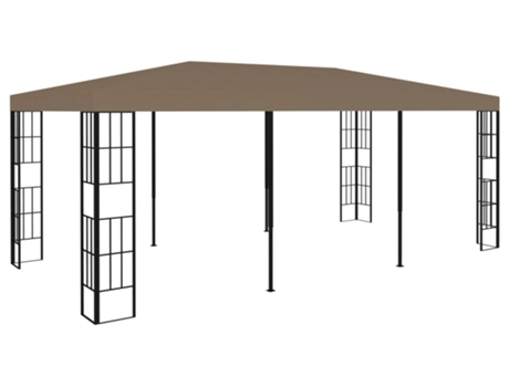 vidaXL Cenador gris taupe 6x3 m
