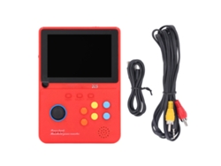 Consola De Juegos Portátil Retro De 4 Pulgadas Hd, Batería Externa De 8000 Mah Y 32 Gb Para Niños De 6 Años En Adelante, Color Rojo.