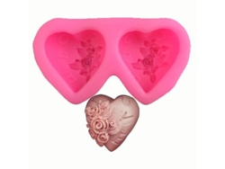 Moldes Para Pasteles El Nuevo Molde De Yeso Aromático Love Rose Styling Con Piezas De 2 Agujeros
