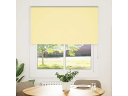 Maison Exclusive - Estor Enrollable Opaco Amarillo 135x150 Cm Tela Ancho 131,6 Cm