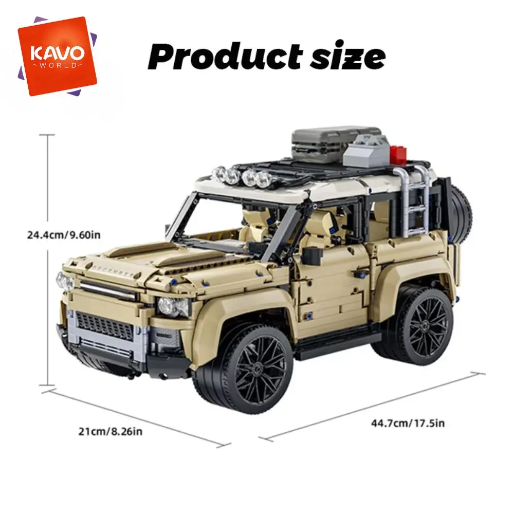 (2693 Piezas) Kit De Construcción Mecánica De Bloques De Construcción Todoterreno De Alta Resistencia A Escala 1:8