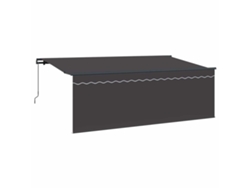 Maison Exclusive - Toldo Retráctil Antracita 350 X 200 Cm Poliéster Y Aluminio