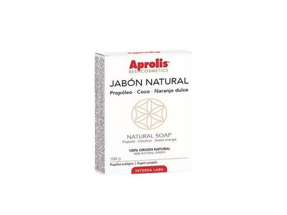 Jabón Natural Aprolis con Propóleo, Coco y Naranja Dulce, 100g