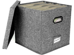 Caja De Almacenamiento De Discos De Vinilo Con Capacidad Para Hasta 50 Lp, Estuche Para Discos De Vinilo Con
