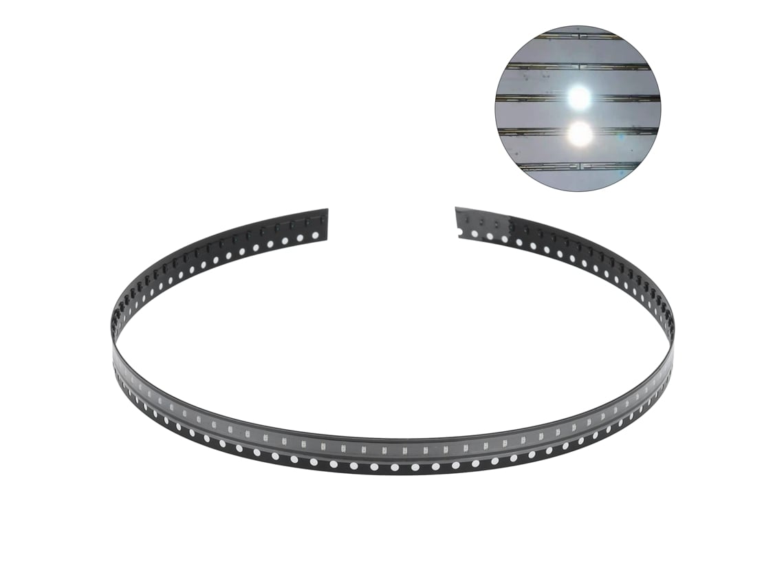 Veloriskku-100 Peças De Diodos Led Smd Componentes Eletrônicos Diy Pcb Baixa Tensão Pequenos Alto Desempenho Branco