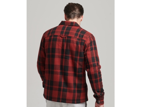 Camiseta para Hombre SUPERDRY (M - Algodón - Rojo)