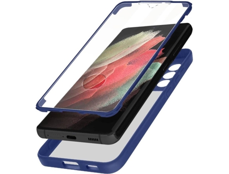 Funda Samsung Galaxy S21 Ultra AVIZAR Plexiglás (Azul)