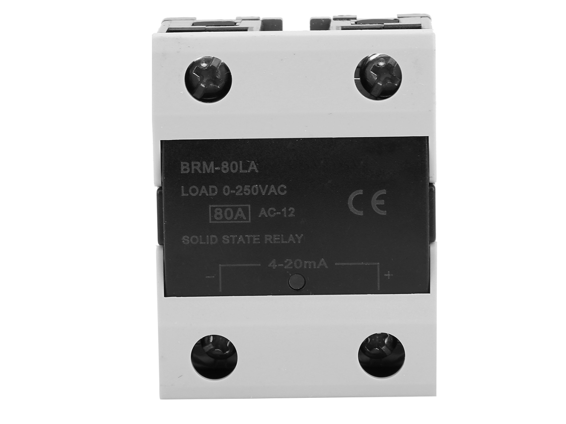Relé De Estado Sólido Brm-80la Ssr Con Tubo Led Ignífugo, 40 A, 0-250 Vca