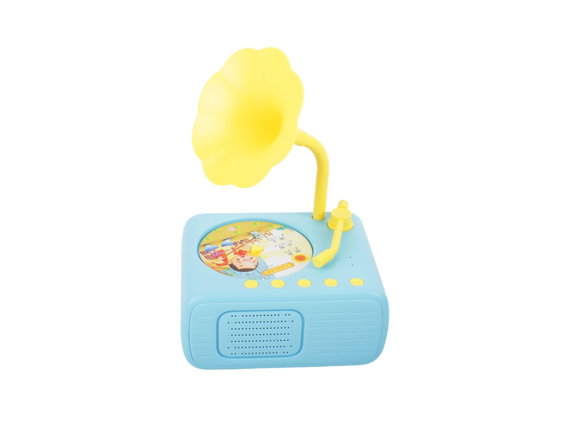Máquina educativa inteligente para niños de 2 a 10 años - Gramófono con cuentos para dormir - Sfushos (azul)