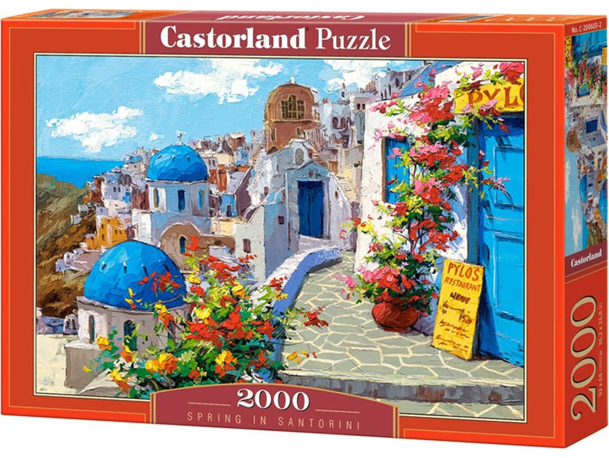 Puzzle CASTORLAND Spring in Santorini (2000 Piezas)