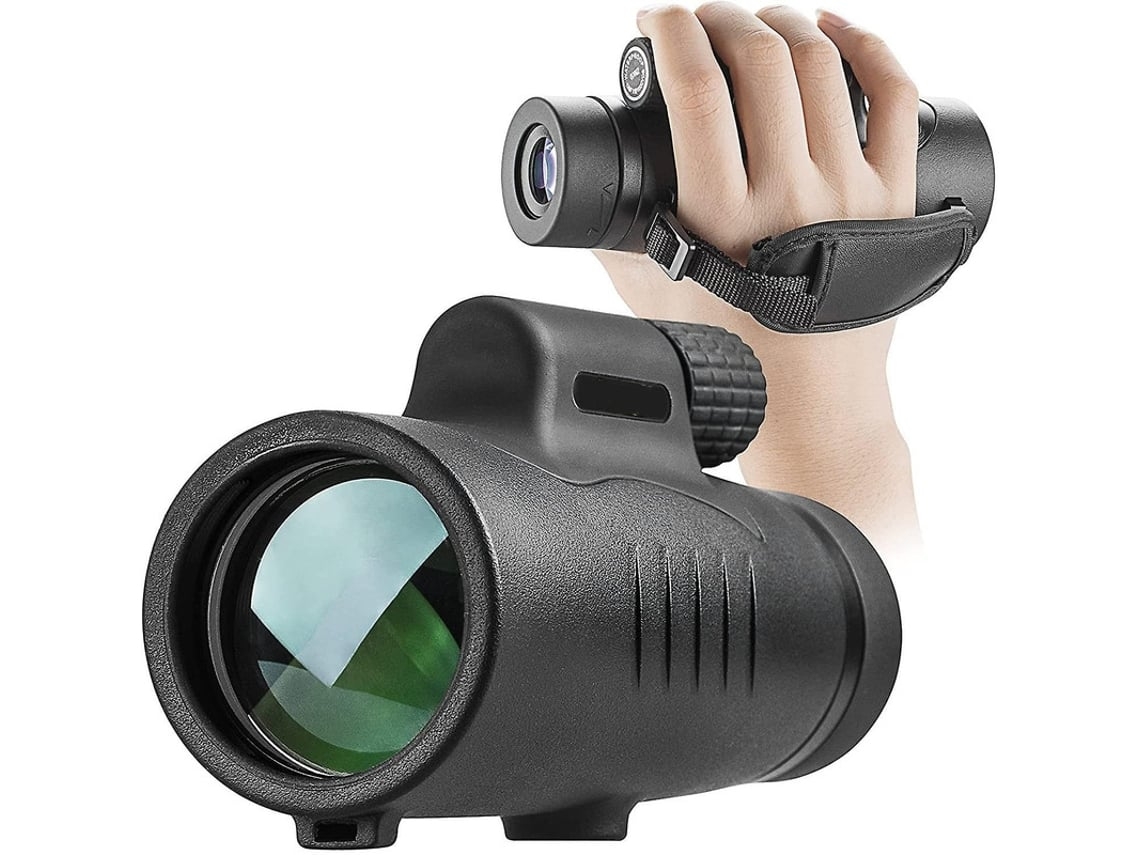 Telescopio monocular 8x42 HD Starscope, impermeable, Bak4, a prueba de golpes, con correa de mano y mira telescópica de USHION
