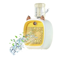 Ventilador De Mesa Chrui Evaporativo 3 Velocidades Y Humidificadoramarillo