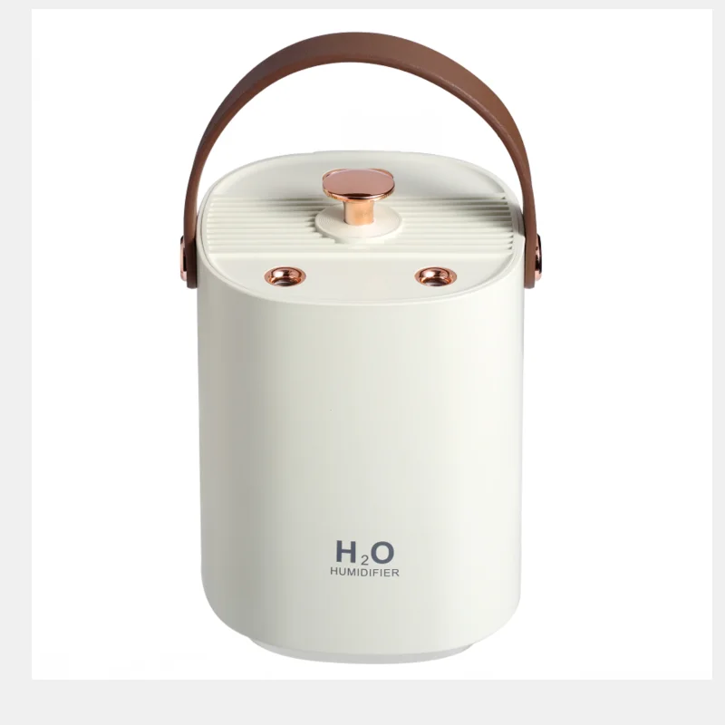 Humidificador Ultrasónico Silencioso De 1,2 L (cremoso, 4000 Mah), Con Luz Led Y Carga Usb.