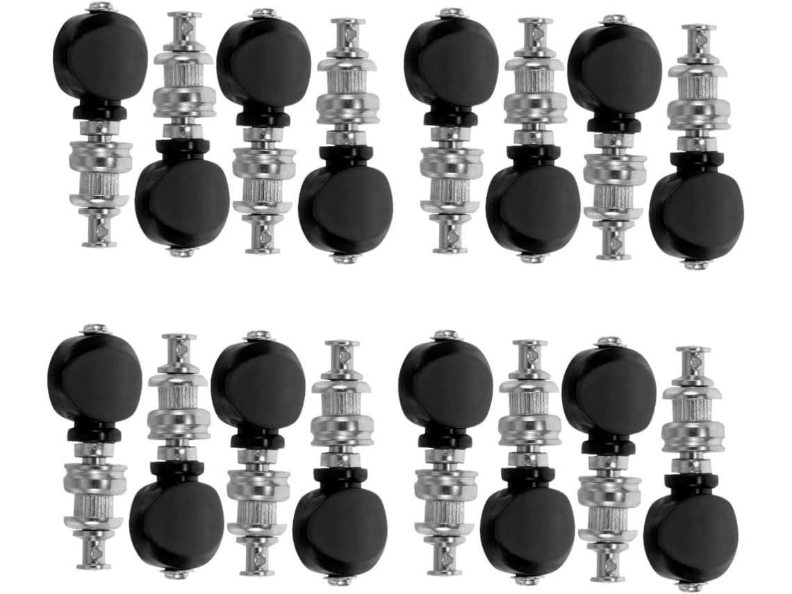 Juego De 16 Clavijas De Afinación Universales Para Ukelele Con Mango Negro.