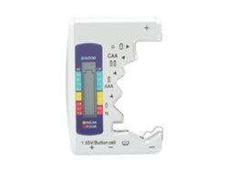 Medidor Digital Universal De Capacidad De Batería Para Pilas Cc Aa Aaa 9v 1.5v Con Botón Plateado