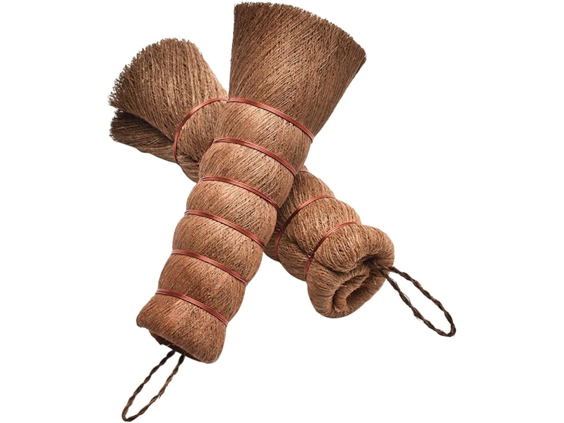 Juego De 2 Cepillos Para Bandejas De Té Marrones Con Cerdas Naturales Y Absorbentes.