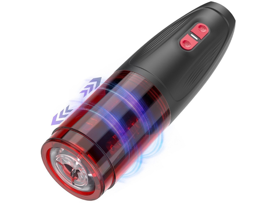 Masturbador Masculino Telescpico Giratorio Automtico Con 10 Modos (negro)
