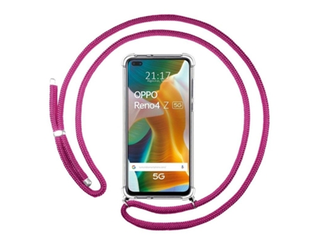 Carcasa Oppo Reno 4Z 5G TUMUNDOSMARTPHONE Colgante Rosa